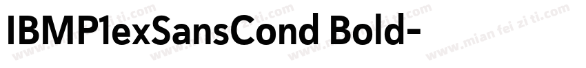 IBMP1exSansCond Bold字体转换